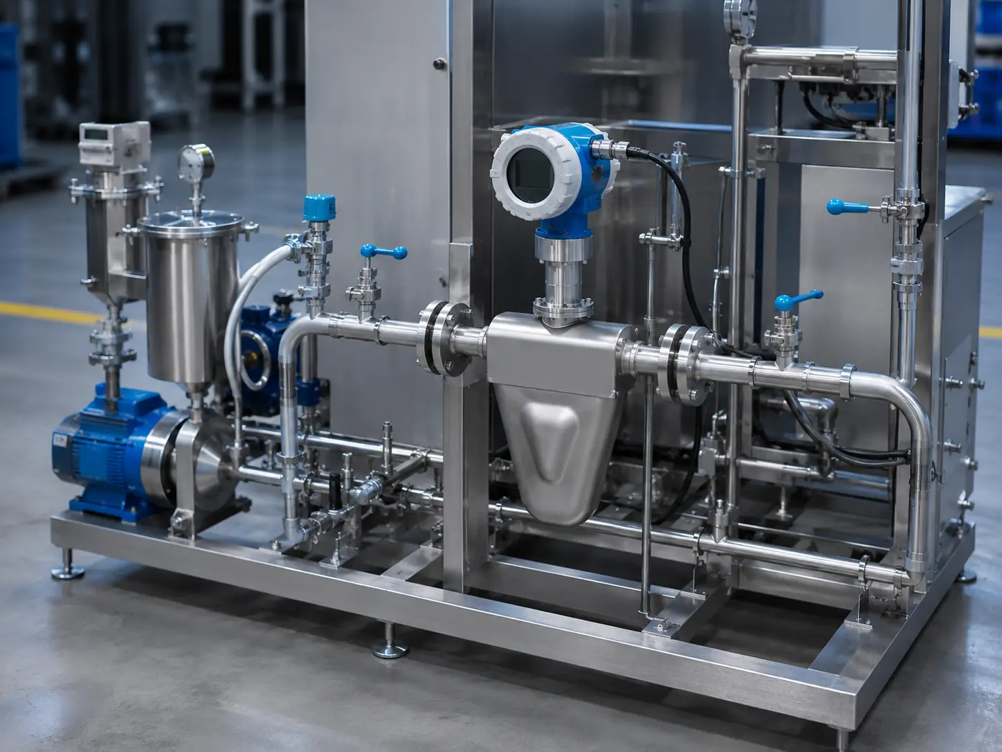 فلومتر کوریولیس در process skid